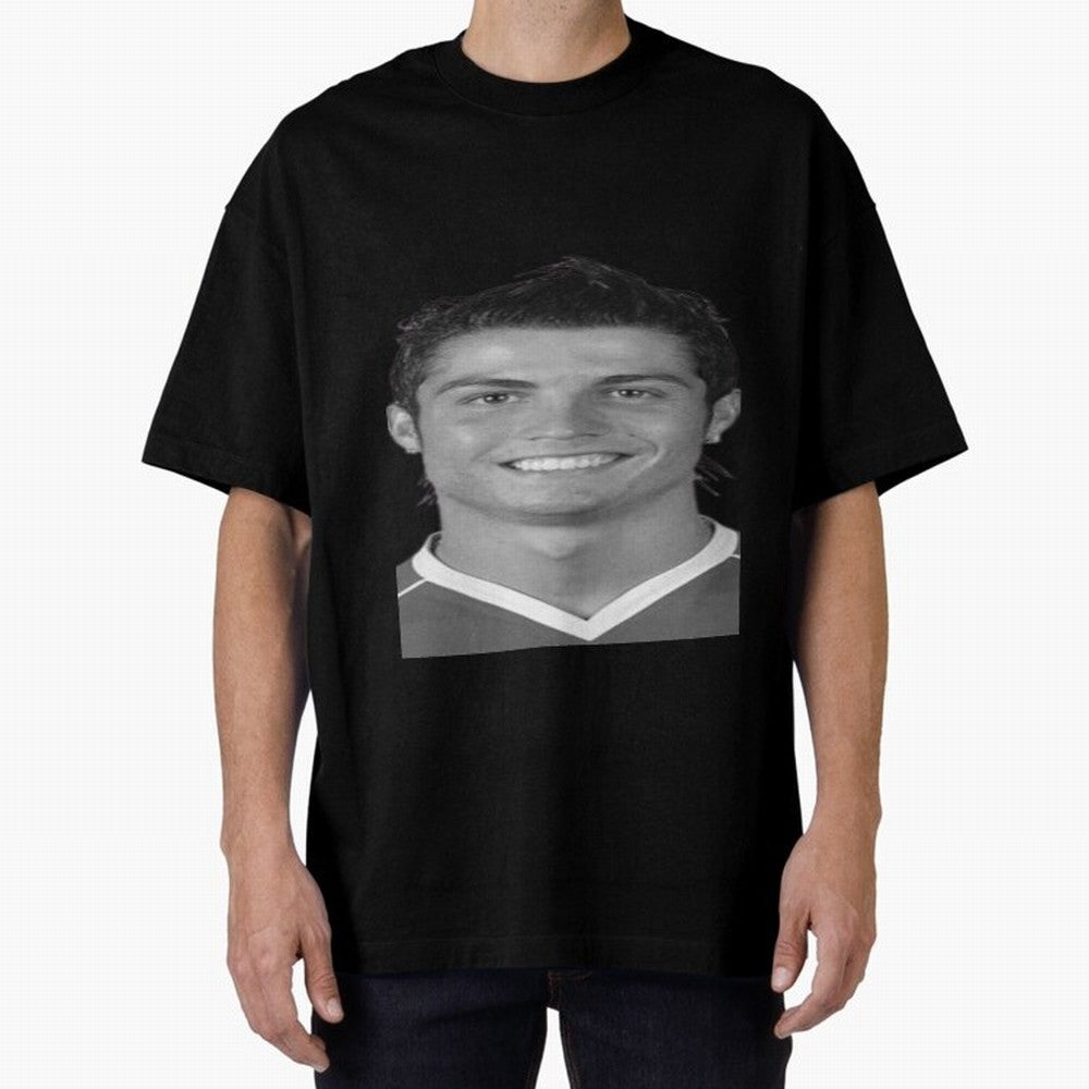 Cristiano Ronaldo Oversized T-Shirt Mark FIFA World Cup 2026 Spirit, Inspired by Brazil, Portugal and Argentina, Haaland, Classic Soccer Heritage, Championship Pressure, Fan Loyalty and International Pride; Made for Die Hard Supporters, Soccer