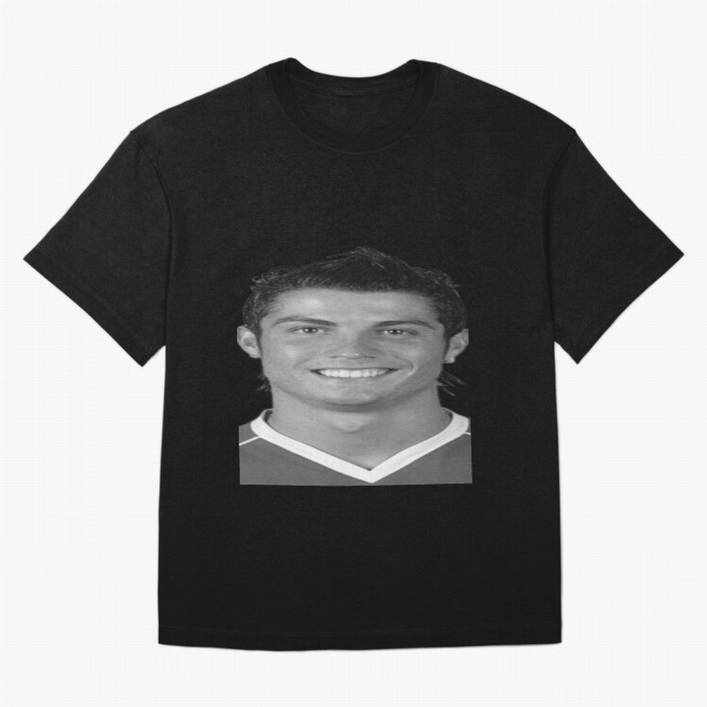 Cristiano Ronaldo Oversized T-Shirt Mark FIFA World Cup 2026 Spirit, Inspired by Brazil, Portugal and Argentina, Haaland, Classic Soccer Heritage, Championship Pressure, Fan Loyalty and International Pride; Made for Die Hard Supporters, Soccer