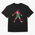 Cristiano Ronaldo illustration Oversized T-Shirt Celebrate Global Passion for FIFA World Cup 2026 USA Canada Mexico Centered on Messi and Cristiano Ronaldo, Brazil Energy, Classic Soccer Heritage, Championship Pressure, Fan Loyalty and