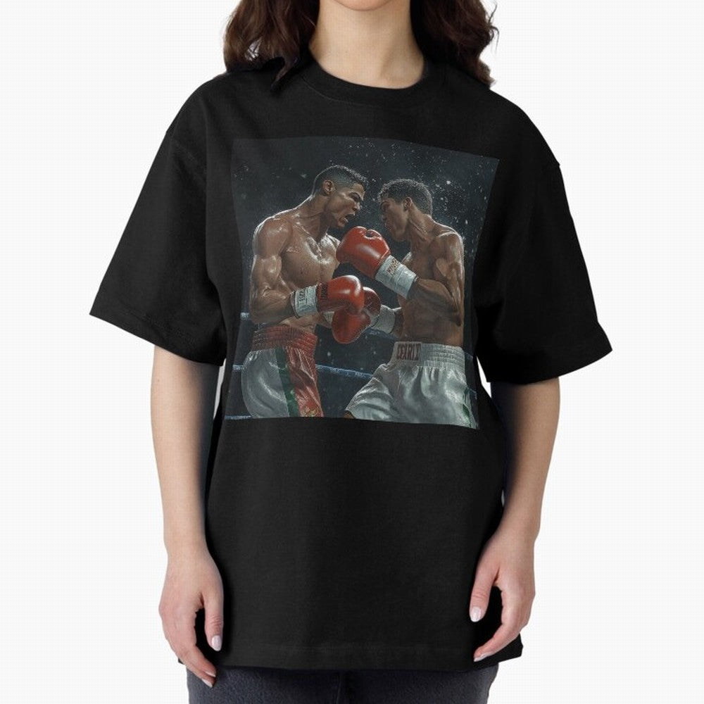Cristiano Ronaldo vs Alvarez Canelo: Gaming Duel Between Legends Oversized T-Shirt Honor Champions and Dreams in Match Day Hype around FIFA World Cup 2026, Messi, England and Germany, Vintage Soccer Flavor, Modern Football Stars, National Flags and