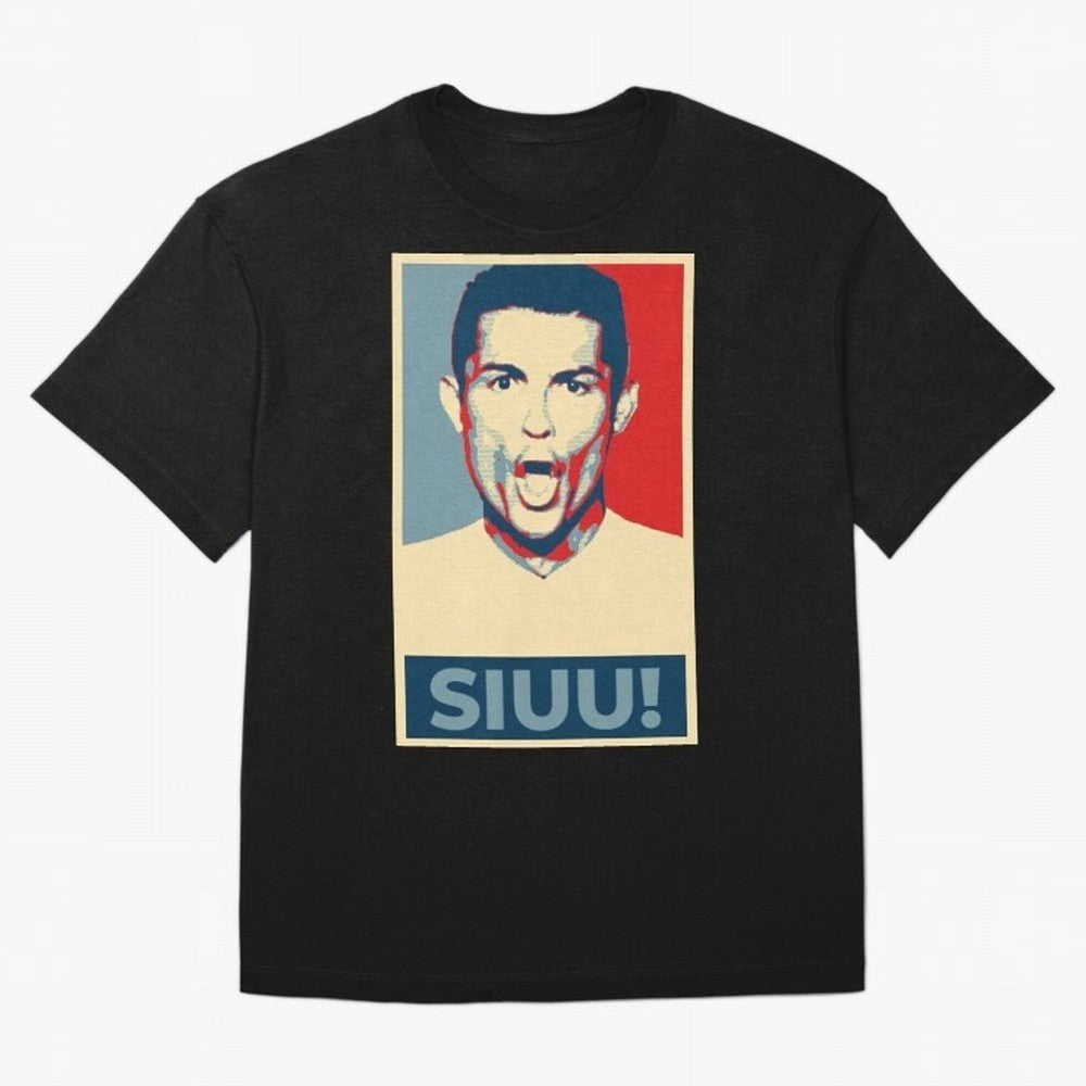 Ronaldo Siuu! - Hope Oversized T-Shirt Show Match Day Excitement for Match Day Hype around FIFA World Cup 2026 Group Stage, Haaland and Mbappe, France, Supporter Pride, Iconic Celebrations, Legendary Names and Global Match Day Energy; Made for Die