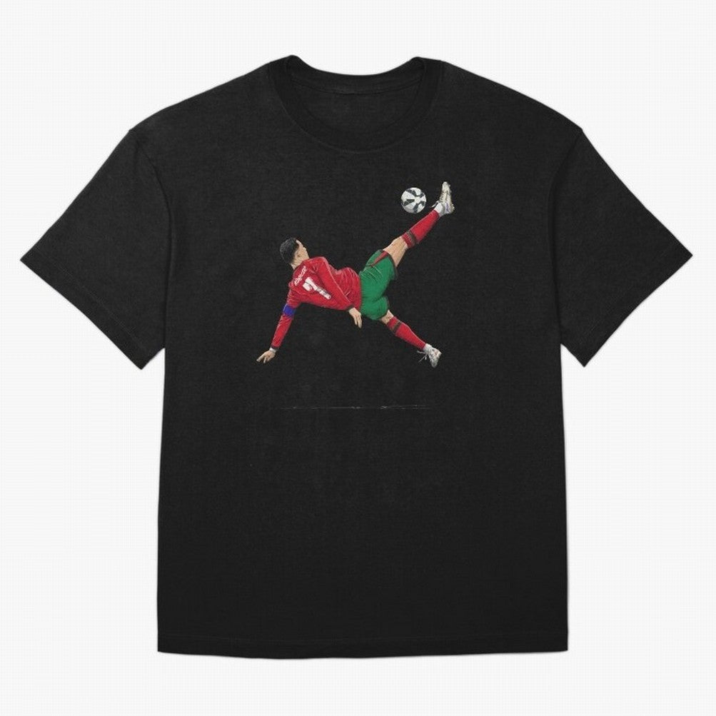 Ronaldo 910 Goal Bicycle Kick Oversized T-Shirt Celebrate Rivalries and Pride in FIFA World Cup 2026 USA Canada Mexico Spirit, Connected to England, France and Netherlands, Mbappe, Football Passion, Legendary Performances, Festival Vibes and