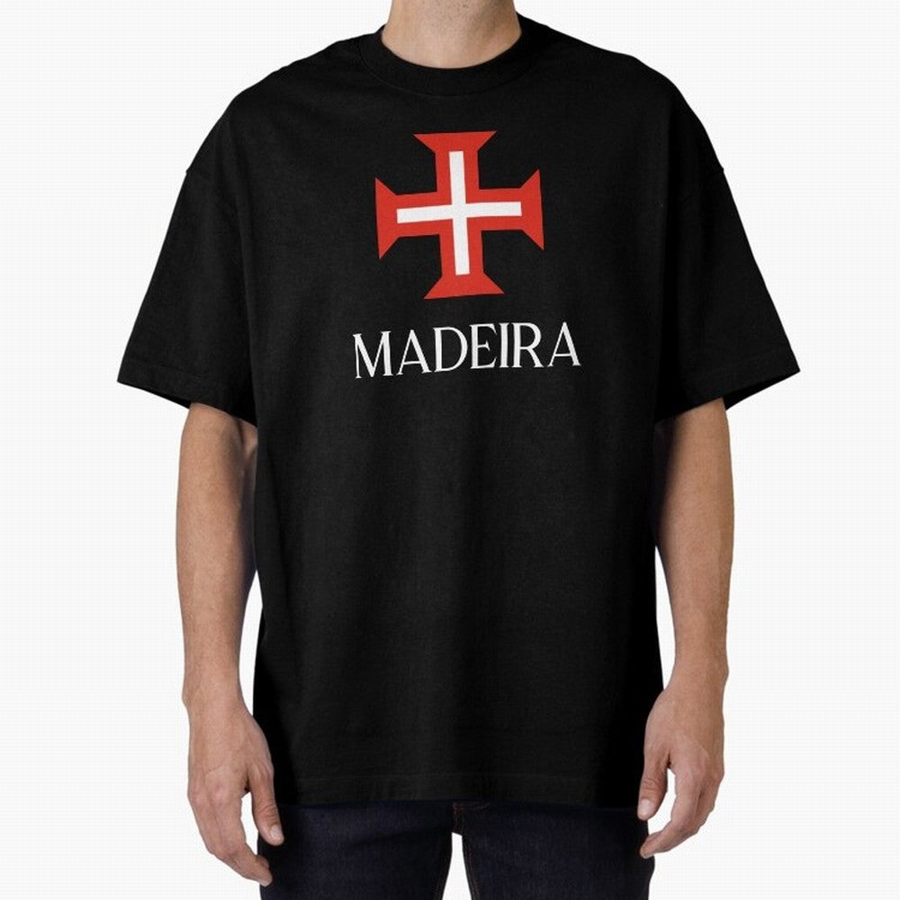 Madeira Oversized T-Shirt Enjoy the Biggest Football Party of the FIFA World Cup 2026 Journey through CR7 and Messi Highlights, England Pride, Retro Football Energy, Iconic Rivalries, Trophy Chase Drama and Stadium Atmosphere; Ideal for Passionate