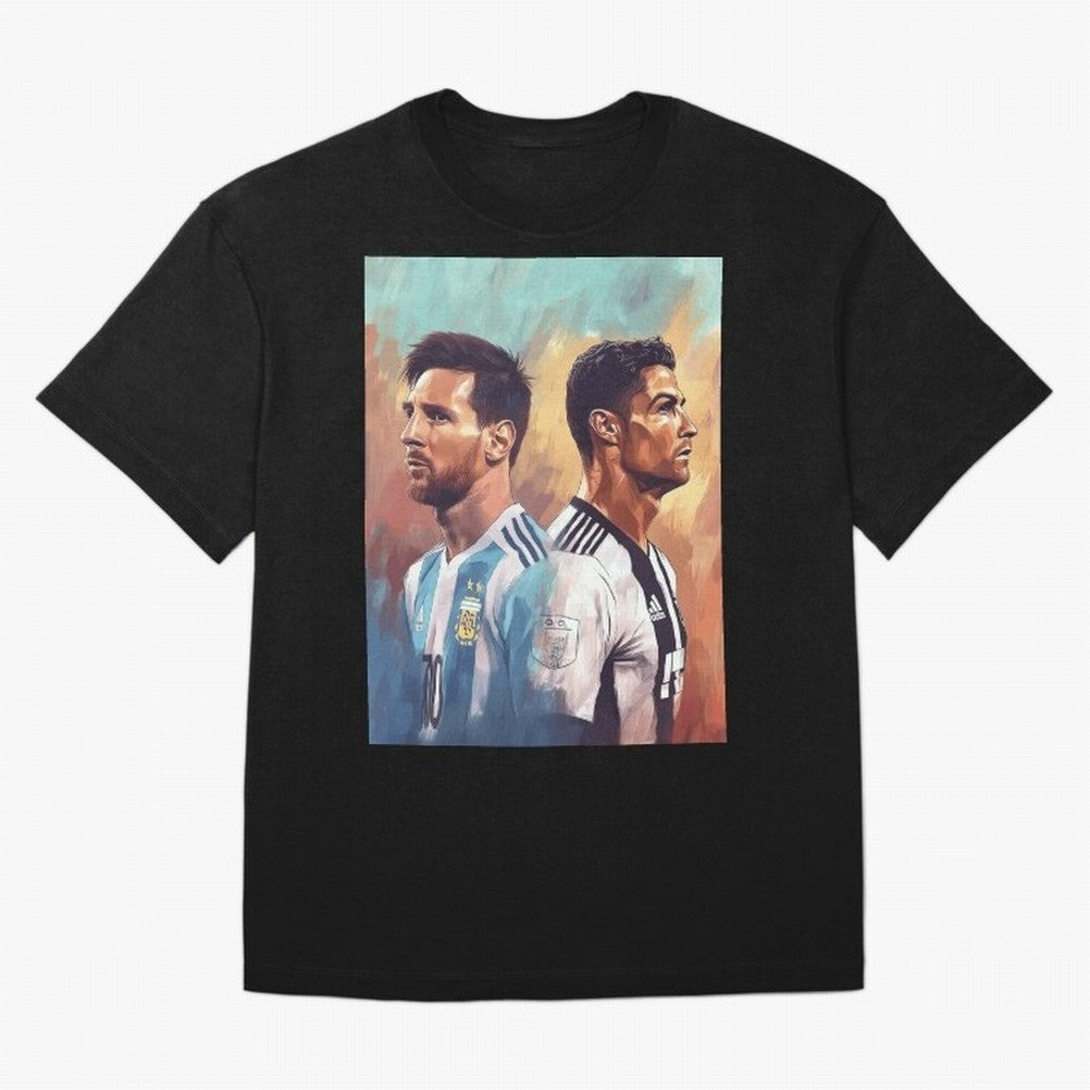 Lionel Messi and Cristiano Ronaldo Oversized T-Shirt Bring Stadium Energy to FIFA World Cup 2026 Spirit, Featuring Netherlands, Messi and Cristiano Ronaldo, Football Festival Excitement, Trophy Ambitions, Country Rivalries and Star Player Buzz;
