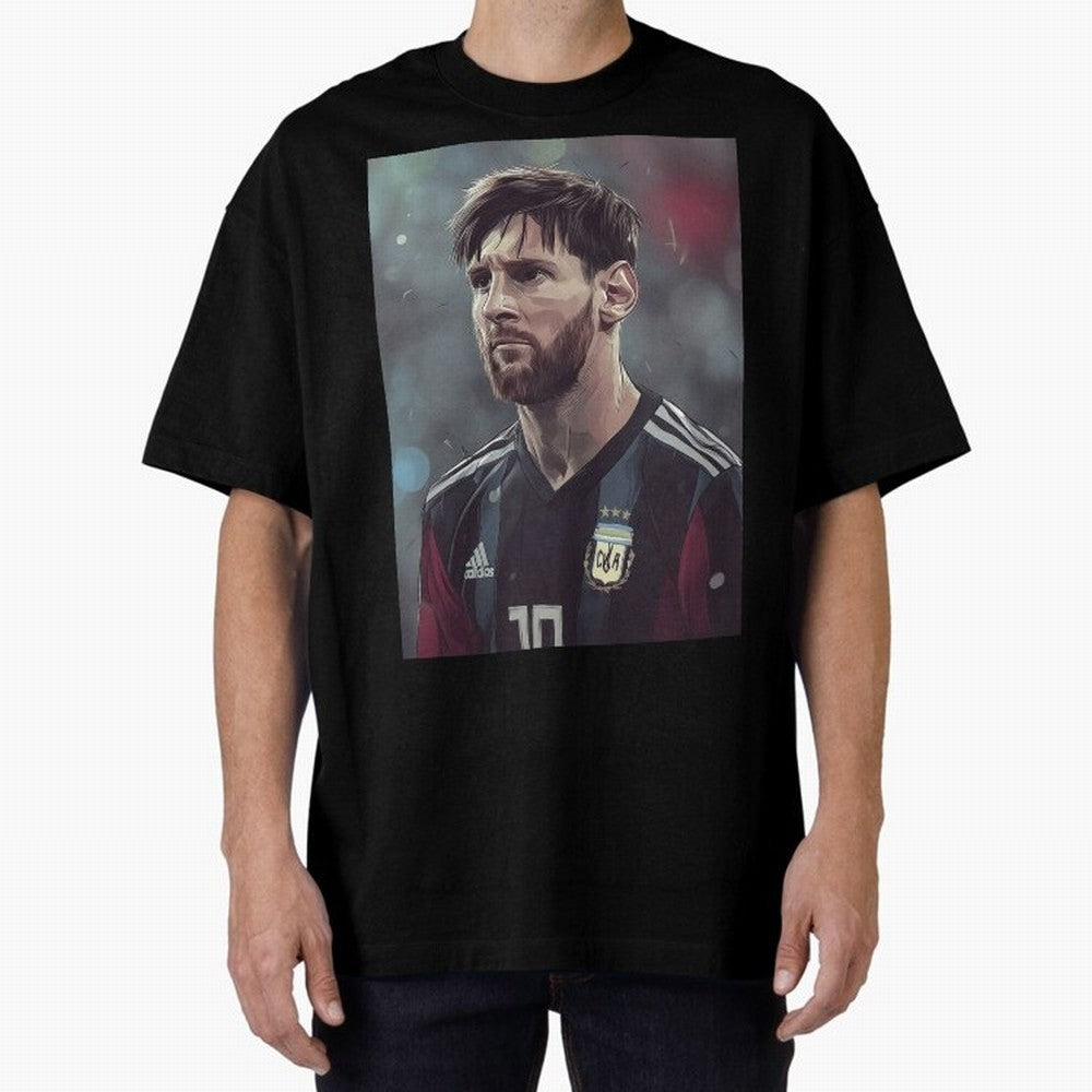 Lionel Messi Oversized T-Shirt Carry National Pride through FIFA World Cup 2026 USA Canada Mexico for Fans of CR7 and Brazil, Portugal and Argentina, Bringing Match Day Excitement, Supporter Culture, Golden Goals and Global Football Passion;