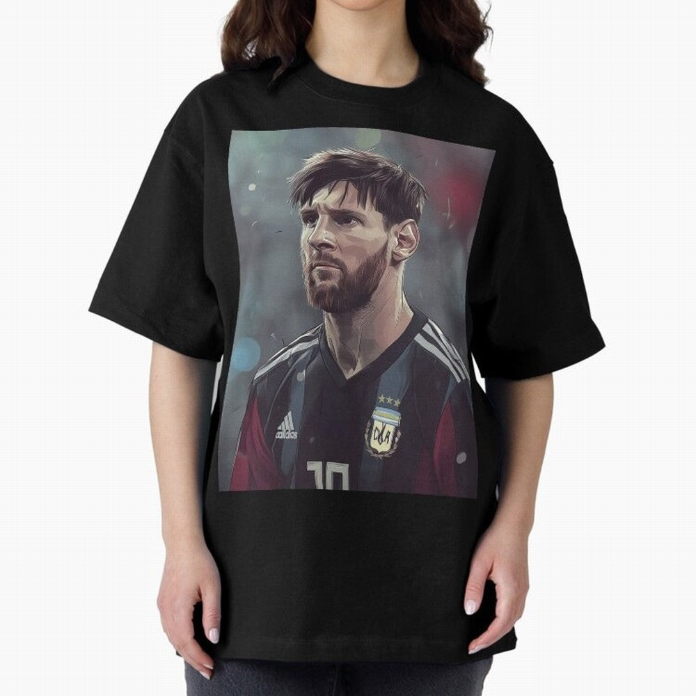 Lionel Messi Oversized T-Shirt Carry National Pride through FIFA World Cup 2026 USA Canada Mexico for Fans of CR7 and Brazil, Portugal and Argentina, Bringing Match Day Excitement, Supporter Culture, Golden Goals and Global Football Passion;
