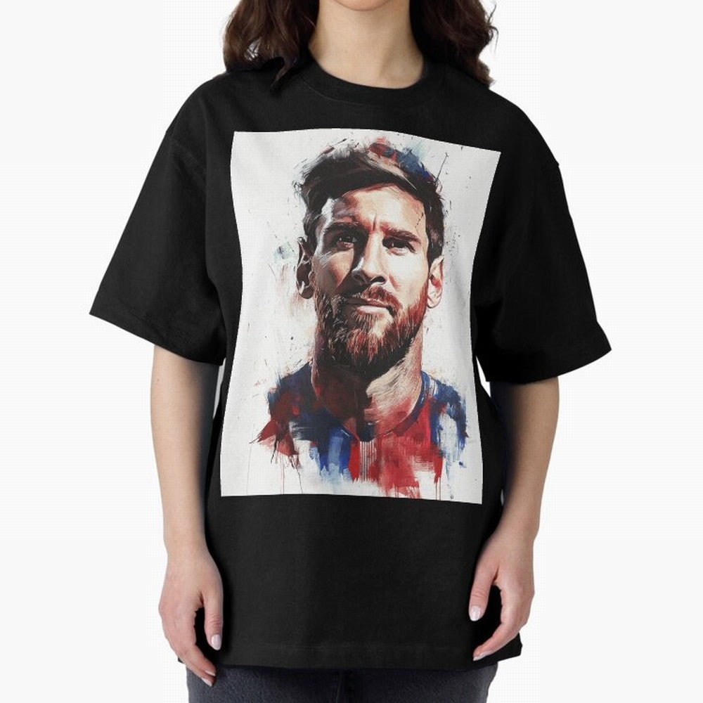 Lionel Messi Oversized T-Shirt Back Your Heroes with FIFA World Cup 2026 USA Canada Mexico for Fans of Neymar and France, Bringing Tournament Hype, Historic Matchups, Family Viewing Parties and Global Sports Pride; Great for Watch Parties, Sports