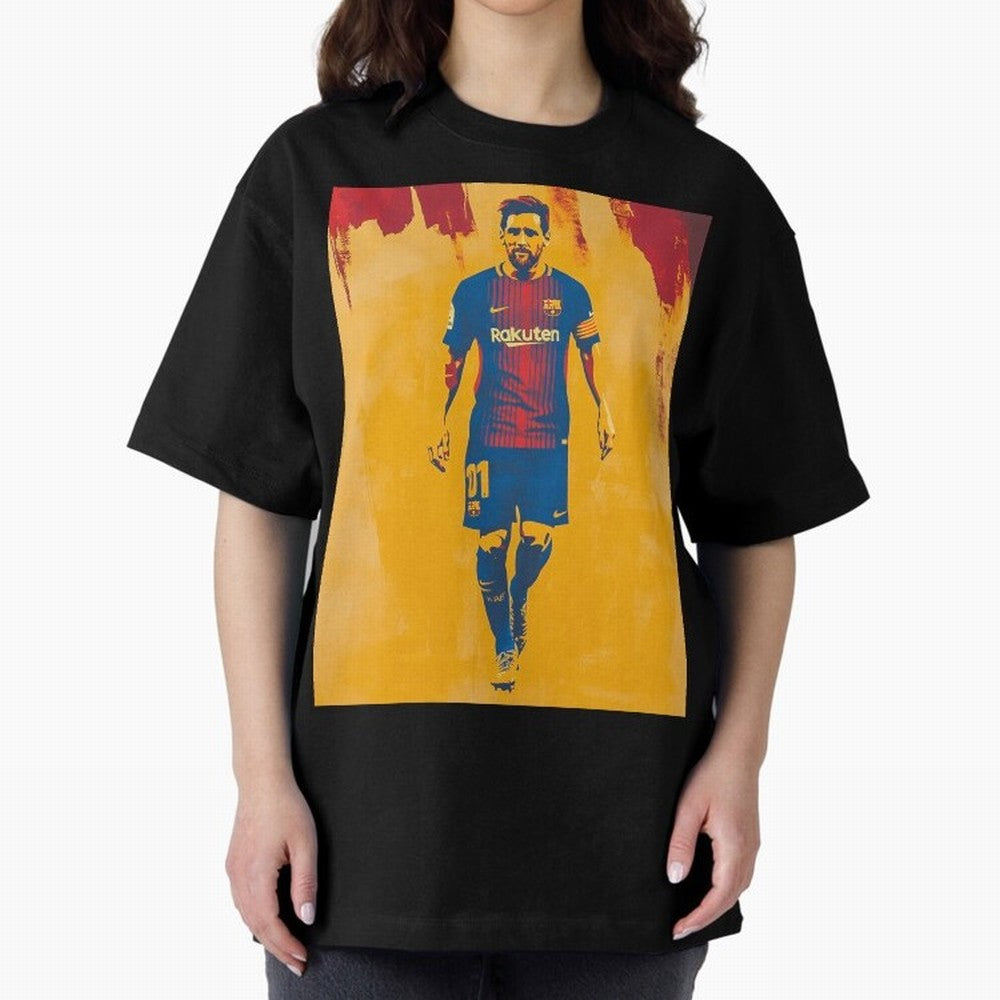 Lionel Messi Oversized T-Shirt Show Championship Spirit for Match Day Hype around FIFA World Cup 2026 USA Canada Mexico, Messi, Neymar and Mbappe, England, Stadium Chants, National Pride, Trophy Dreams and Unforgettable Football Memories; Perfect