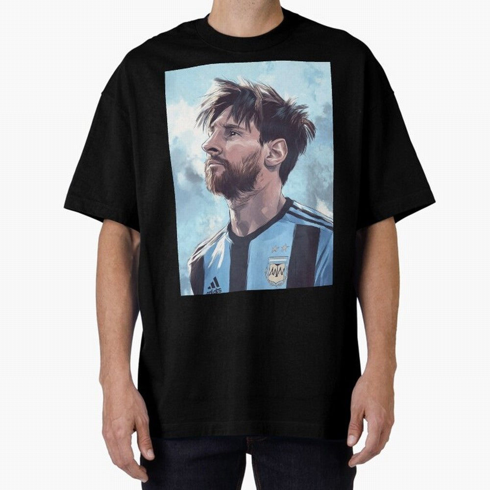 Lionel Messi Oversized T-Shirt Join the Global Buzz around Global Football Passion for FIFA World Cup 2026 USA Canada Mexico, Centered on Cristiano Ronaldo, Haaland and CR7, France, Champion Mindset, Group Stage Buzz, Knockout Tension and