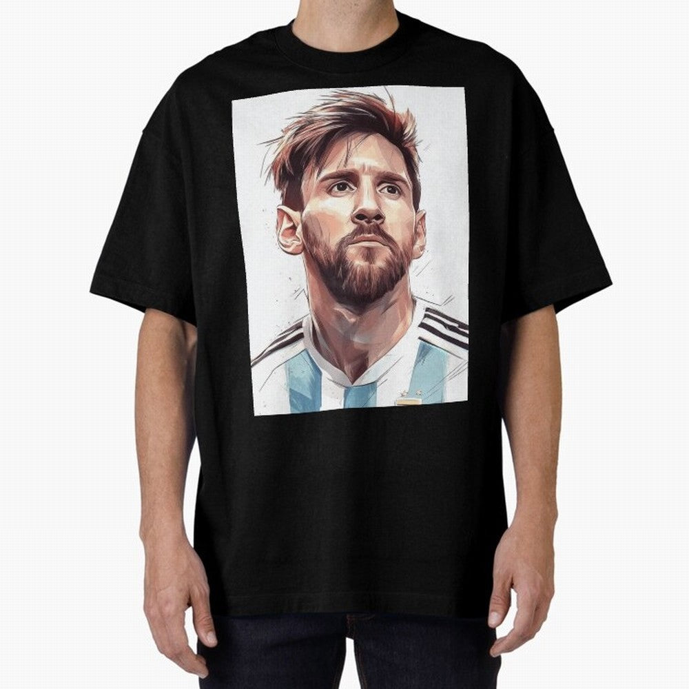 Lionel Messi Oversized T-Shirt Feel the Roar of FIFA World Cup 2026 for Fans of Messi, CR7 and Mbappe and Portugal, Bringing Match Day Excitement, Supporter Culture, Golden Goals and Global Football Passion; Perfect for Supporters Who Want Bold