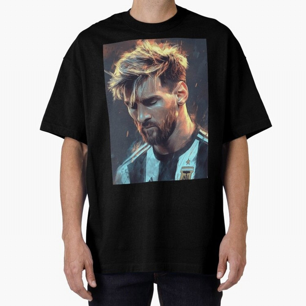 leo Messi Oversized T-Shirt Refresh Match Day Hype around FIFA World Cup 2026 Group Stage, CR7 and Messi, Spain and Netherlands, Champion Mindset, Group Stage Buzz, Knockout Tension and Passionate Fan Culture; Created for Match Day Parties, Soccer