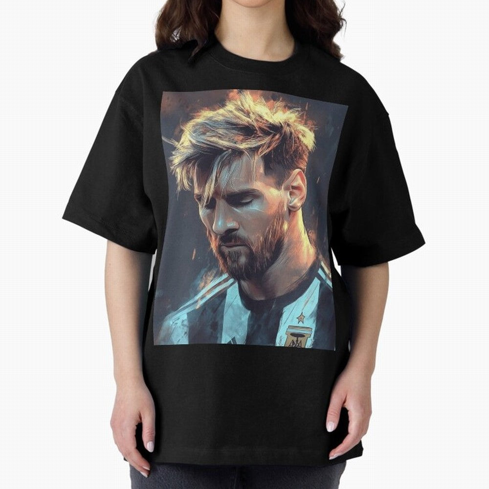 leo Messi Oversized T-Shirt Refresh Match Day Hype around FIFA World Cup 2026 Group Stage, CR7 and Messi, Spain and Netherlands, Champion Mindset, Group Stage Buzz, Knockout Tension and Passionate Fan Culture; Created for Match Day Parties, Soccer