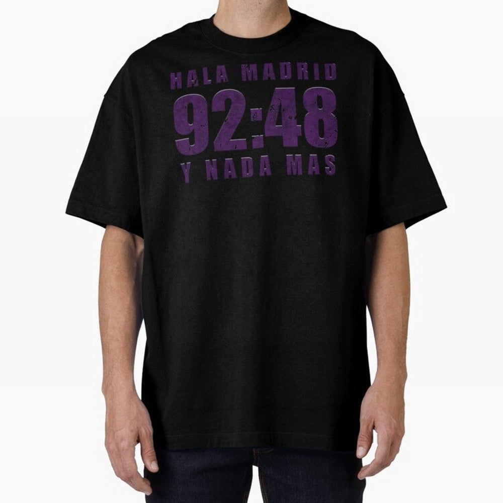 La Decima ChL 92:48 Madrid Hala Madrid Y Nada Mas History Made Madrid Bernabeu Football Soccer Legendary Oversized T-Shirt Make Your Look Match the FIFA World Cup 2026 USA Canada Mexico Journey through Cristiano Ronaldo Highlights, England and