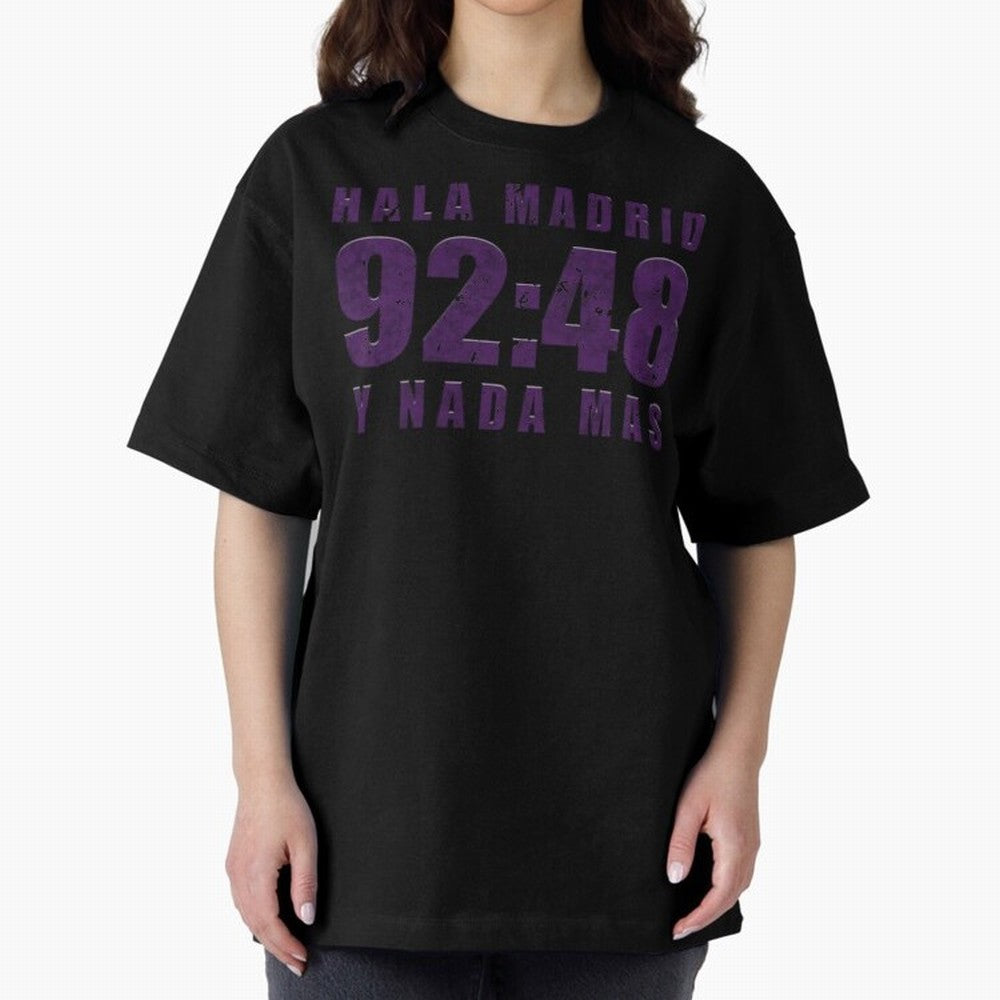 La Decima ChL 92:48 Madrid Hala Madrid Y Nada Mas History Made Madrid Bernabeu Football Soccer Legendary Oversized T-Shirt Make Your Look Match the FIFA World Cup 2026 USA Canada Mexico Journey through Cristiano Ronaldo Highlights, England and