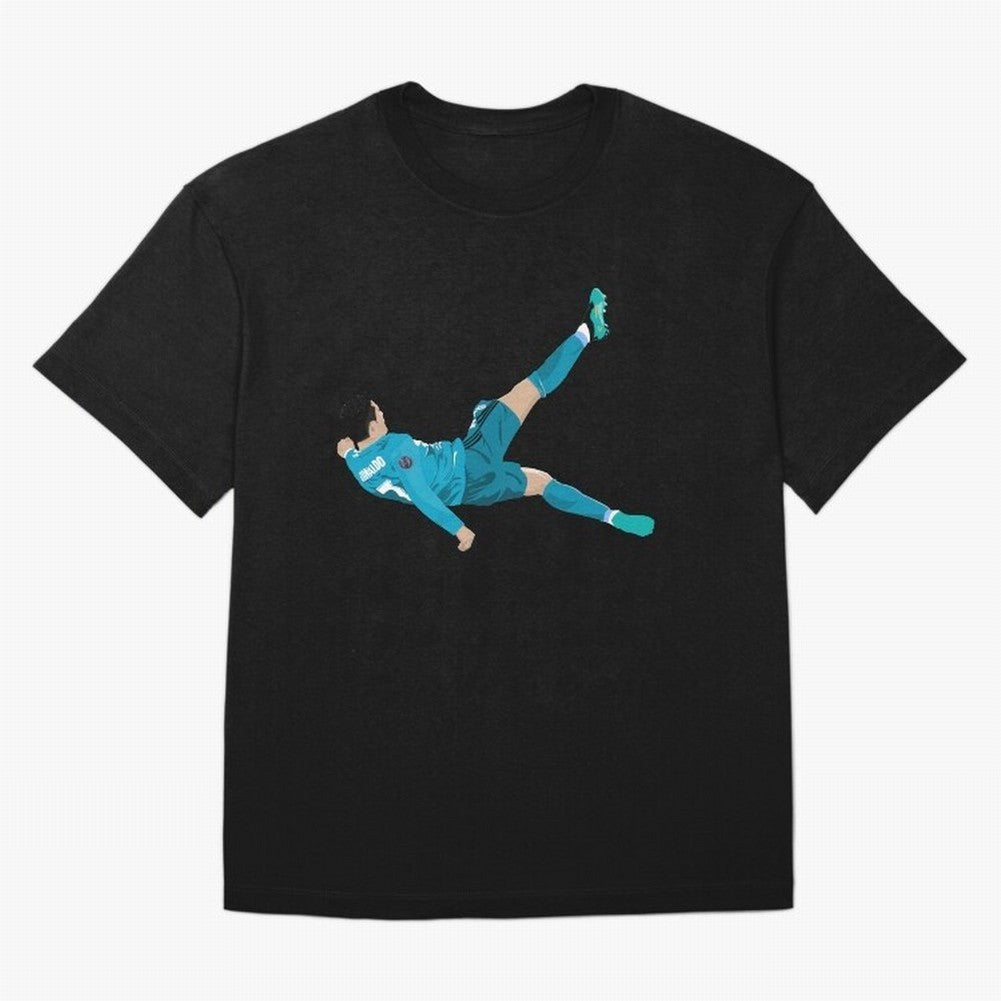 Cristiano Ronaldo Bicycle Kick Oversized T-Shirt Celebrate the FIFA World Cup 2026 Journey through Cristiano Ronaldo, Haaland and CR7 Highlights, England, France and Netherlands Pride, Retro Football Energy, Iconic Rivalries, Trophy Chase Drama and