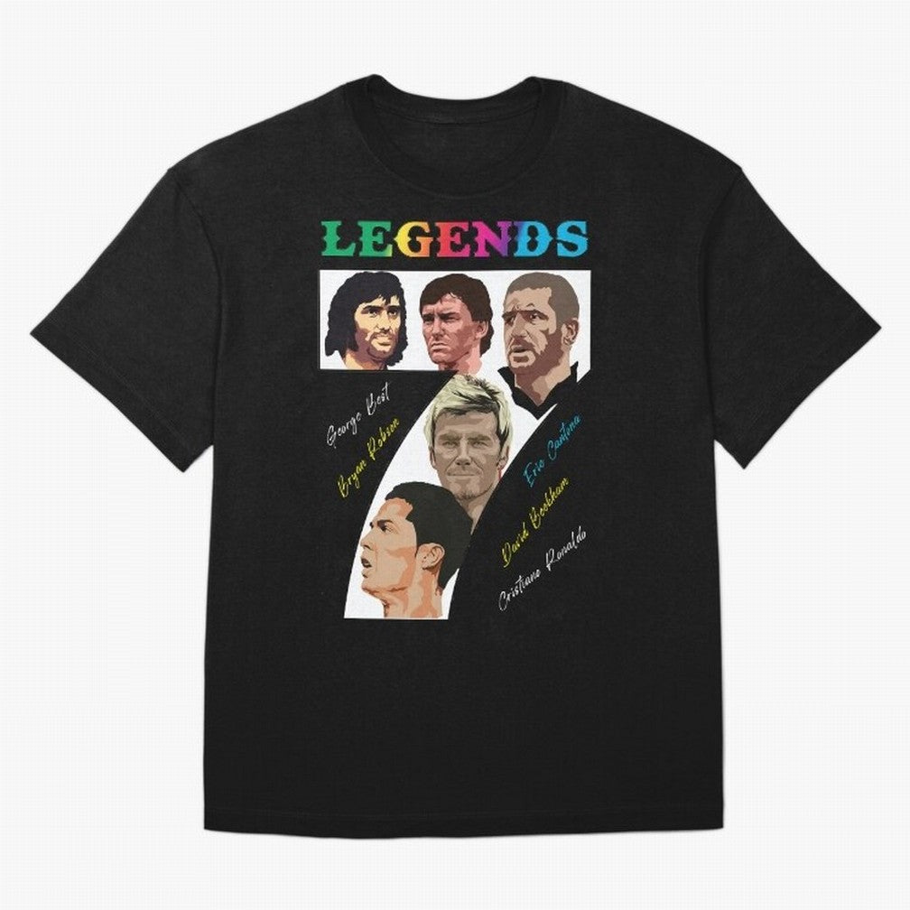 LEGENDS OF FOOTBALL Oversized T-Shirt Celebrate Fan Culture around FIFA World Cup 2026 USA Canada Mexico Connected to Mbappe and Neymar, Argentina and Brazil Energy, Classic Soccer Heritage, Championship Pressure, Fan Loyalty and International