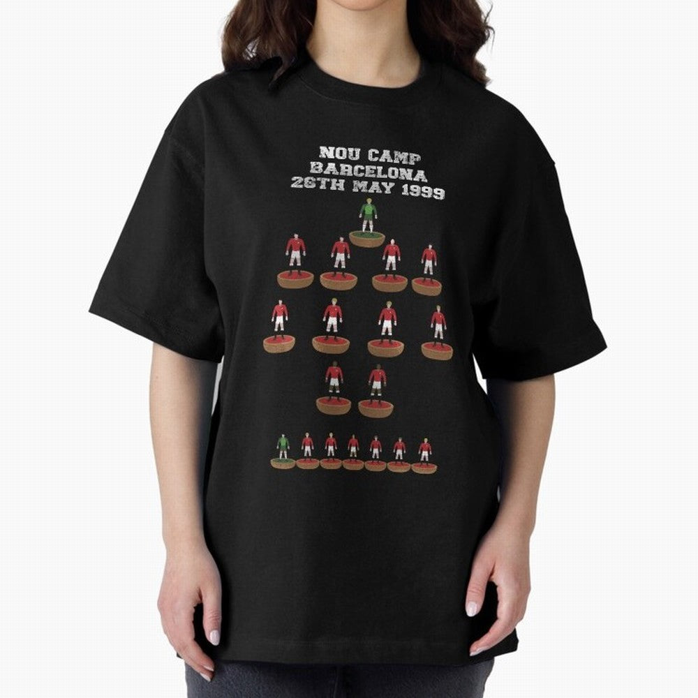 Manchester United Champions League 1999 Oversized T-Shirt Celebrate Global Football Passion for FIFA World Cup 2026 Group Stage, Built around Mbappe and Neymar, Germany, Game Day Rituals, Football Legends, Country Pride and the Road to the Final;