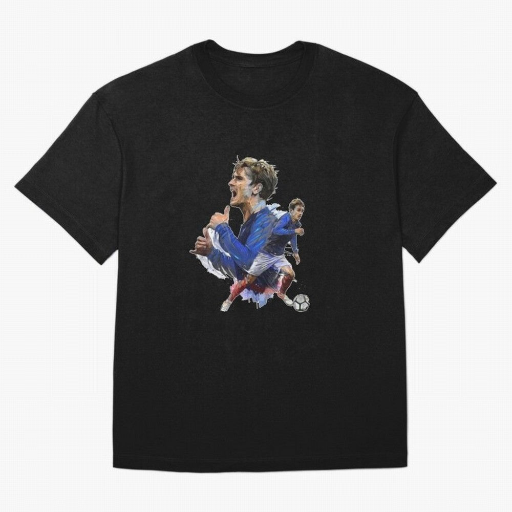 Griezmann Oversized T-Shirt Show Your Love for Global Football Passion for FIFA World Cup 2026 Group Stage, Inspired by CR7, Portugal, Spain and Germany, Fan Favorite Moments, National Team Passion, Big Match Drama and Soccer History; Ideal for