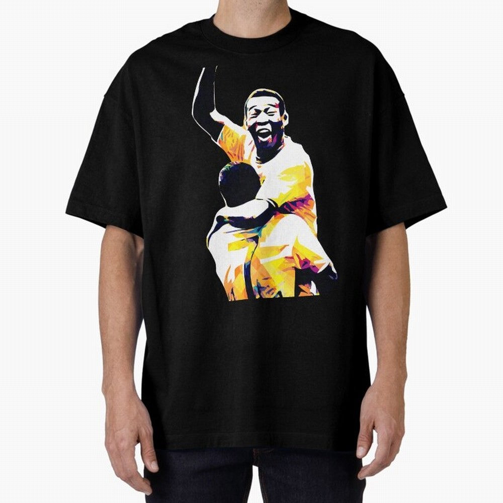 Pele Pop Art Oversized T-Shirt Bring Champion Energy into FIFA World Cup 2026 Group Stage Centered on Haaland, England Energy, Champion Mindset, Group Stage Buzz, Knockout Tension and Passionate Fan Culture; Perfect for Fans, Collectors, Family