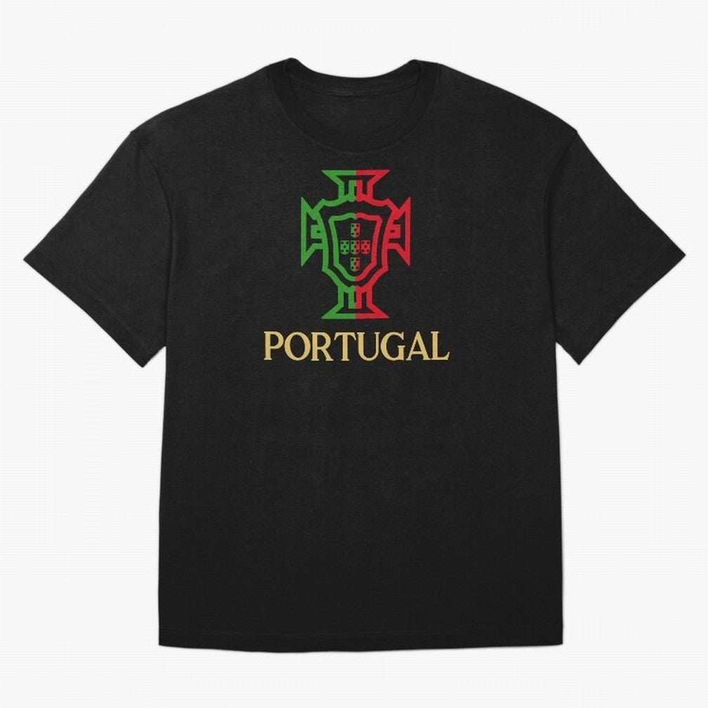 Portugal Tuga Gold Oversized T-Shirt Feel the Heartbeat of Global Football Passion for FIFA World Cup 2026 USA Canada Mexico, Driven by Neymar, Haaland and Cristiano Ronaldo, Argentina and Brazil, Match Day Excitement, Supporter Culture, Golden
