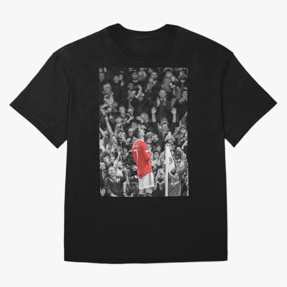 Cristiano Ronaldo Manchester United Oversized T-Shirt Treasure FIFA World Cup 2026 for Fans of Mbappe and Neymar and Spain, Bringing Football History, Final Match Energy, Crowd Noise and Once in a Lifetime Moments; Great for Watch Parties, Sports