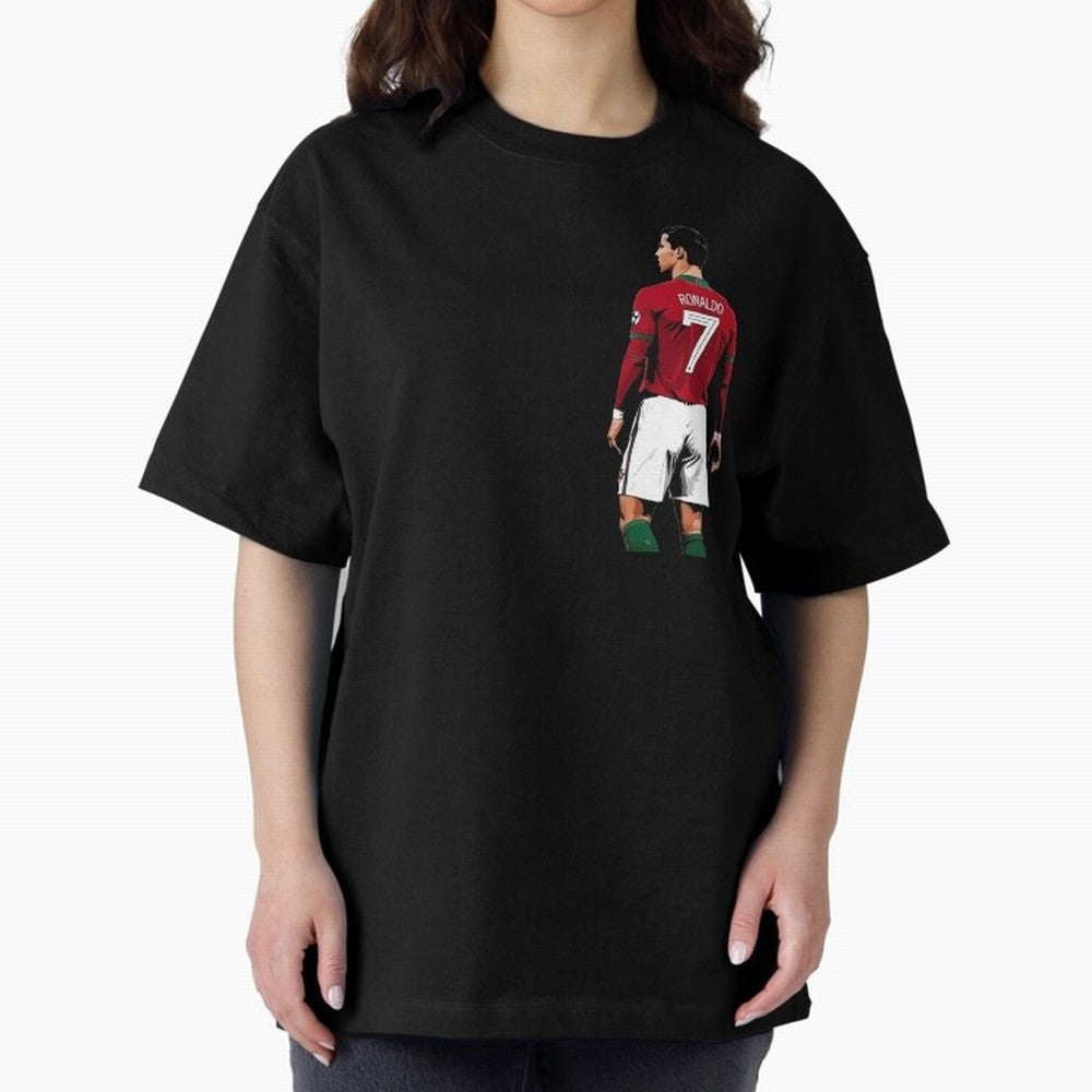 Cristiano Ronaldo inspired design Oversized T-Shirt Celebrate Supporters United by FIFA World Cup 2026 Made for Messi, England, France and Netherlands Energy, Vintage Soccer Flavor, Modern Football Stars, National Flags and Final Night Emotion;