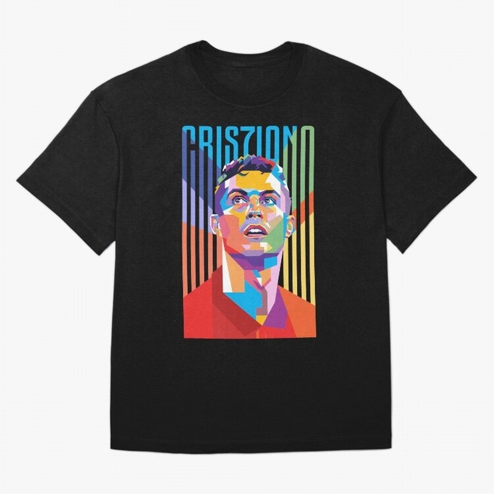 CR7 Pop Art Oversized T-Shirt Experience Match Day Hype around FIFA World Cup 2026, Mbappe, Netherlands, Stadium Chants, National Pride, Trophy Dreams and Unforgettable Football Memories; Created for Match Day Parties, Soccer Gifts, Fan Photos,