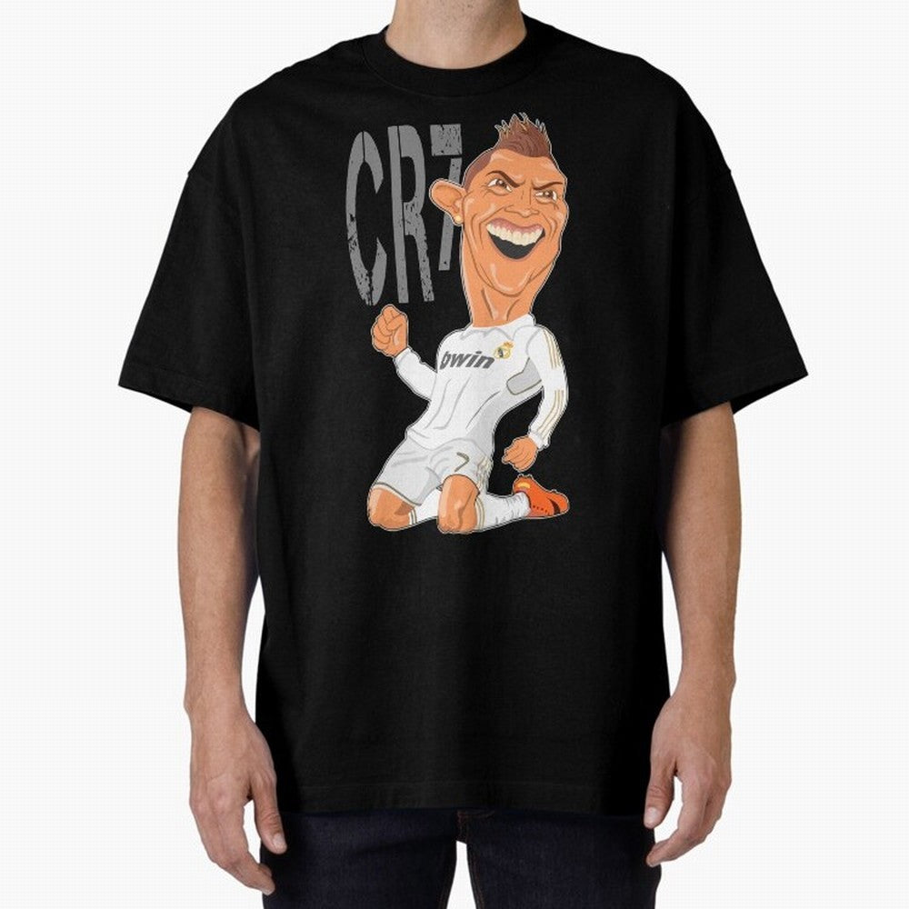 RONALDO Oversized T-Shirt Follow the Road to Global Football Passion for FIFA World Cup 2026 Group Stage, Inspired by Haaland, England, Goal Celebration Energy, Supporter Heritage, Football Icons and Worldwide Tournament Joy; Great for Watch
