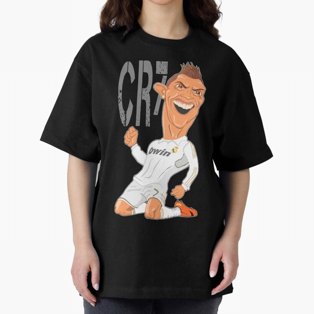 RONALDO Oversized T-Shirt Follow the Road to Global Football Passion for FIFA World Cup 2026 Group Stage, Inspired by Haaland, England, Goal Celebration Energy, Supporter Heritage, Football Icons and Worldwide Tournament Joy; Great for Watch
