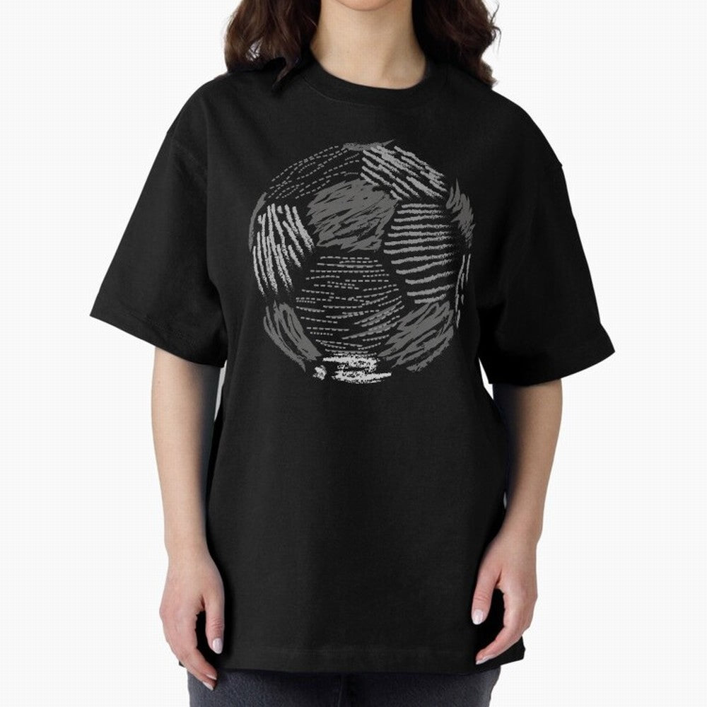 Soccer ball Oversized T-Shirt Honor the Football Icons of FIFA World Cup 2026 Spirit, Inspired by England and Germany, Neymar, Haaland and Cristiano Ronaldo, Retro Football Energy, Iconic Rivalries, Trophy Chase Drama and Stadium Atmosphere;