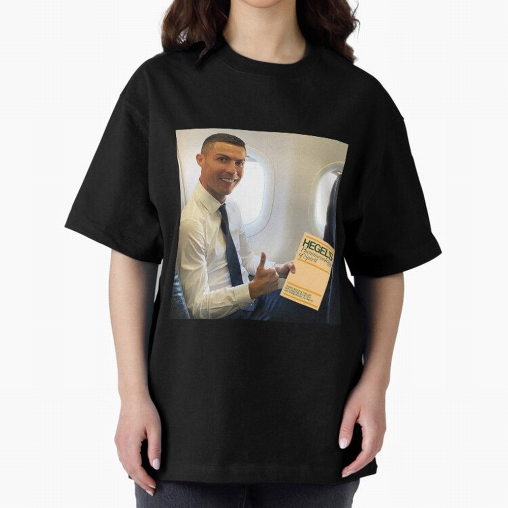 Ronaldo Hegel Oversized T-Shirt Remember Iconic Moments from FIFA World Cup 2026 USA Canada Mexico for Fans of Mbappe and Neymar and Netherlands, Bringing Retro Football Energy, Iconic Rivalries, Trophy Chase Drama and Stadium Atmosphere; Made for
