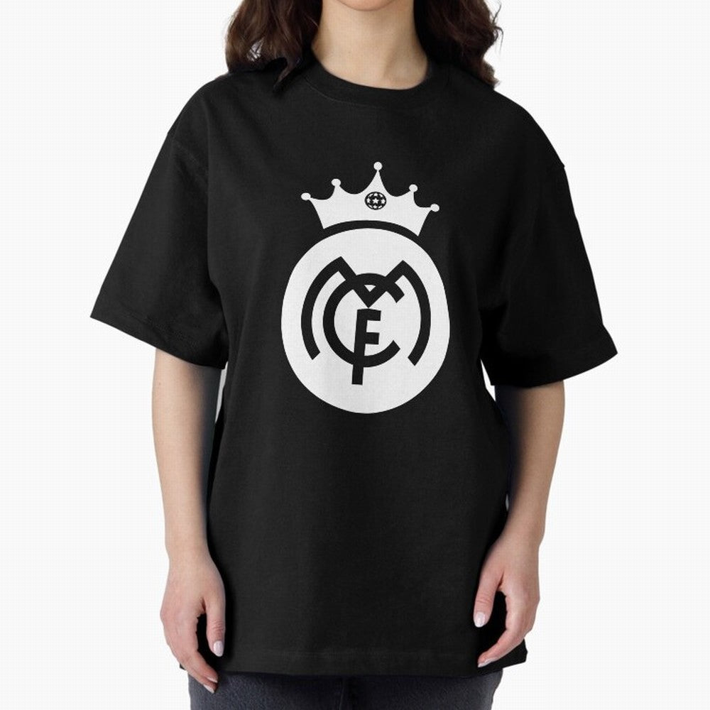 King of Kings Real-Madrid Oversized T-Shirt Represent Football Lovers during FIFA World Cup 2026 USA Canada Mexico for Fans of Mbappe and Brazil, Portugal and Argentina, Bringing Retro Football Energy, Iconic Rivalries, Trophy Chase Drama and