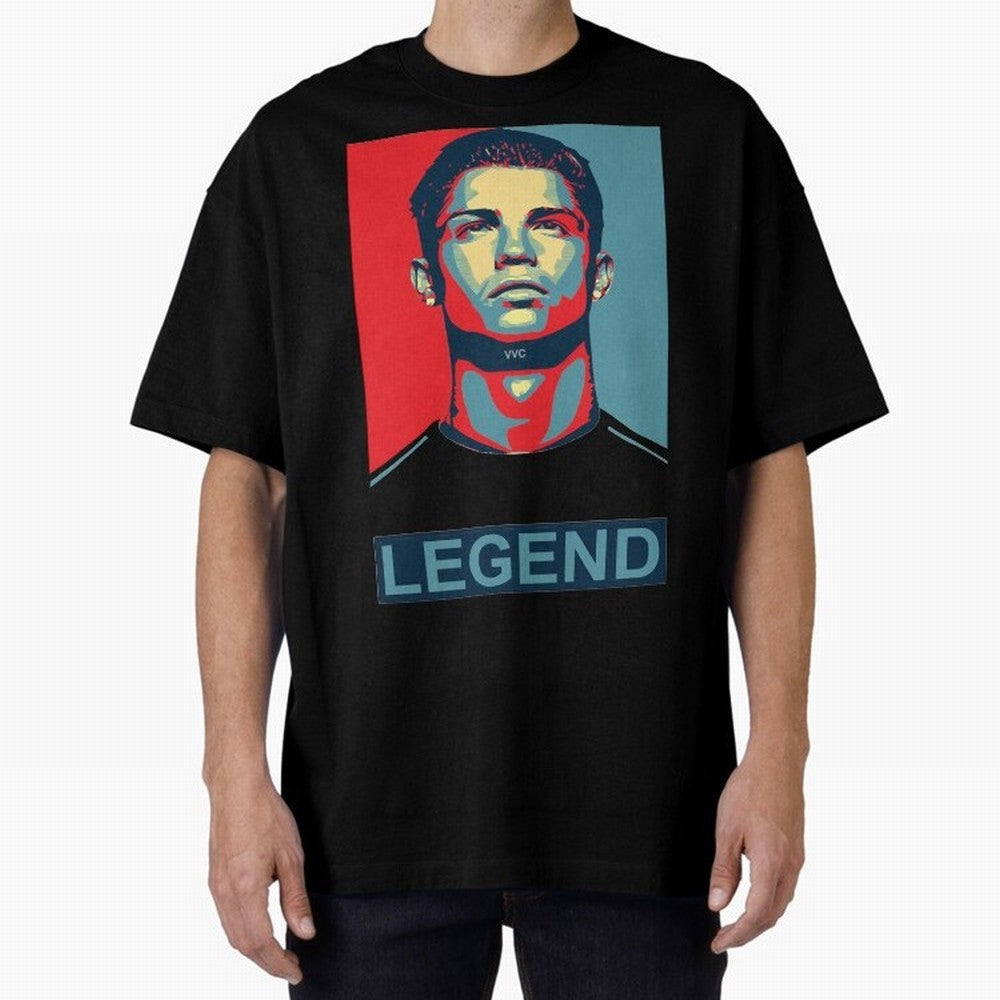 cristiano ronaldo legend Es Oversized T-Shirt Honor the Beautiful Game during the FIFA World Cup 2026 Group Stage Journey through Neymar, Haaland and Cristiano Ronaldo Highlights, Argentina and Brazil Pride, Stadium Memories, Football Loyalty,