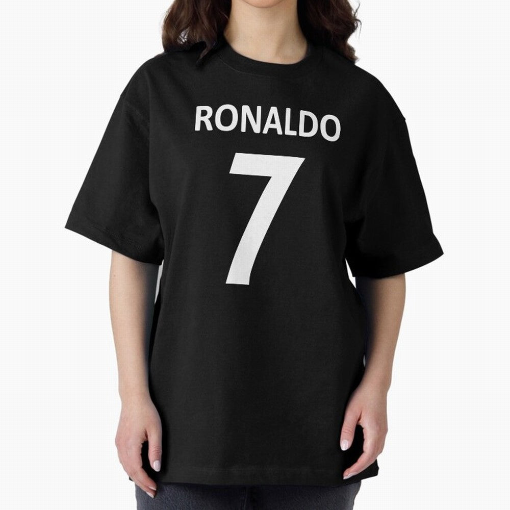 RONALDO NO.7 Oversized T-Shirt Show Your Stadium Side during Match Day Hype around FIFA World Cup 2026, Messi, CR7 and Mbappe, Argentina and Brazil, Goal Celebration Energy, Supporter Heritage, Football Icons and Worldwide Tournament Joy; Ideal for