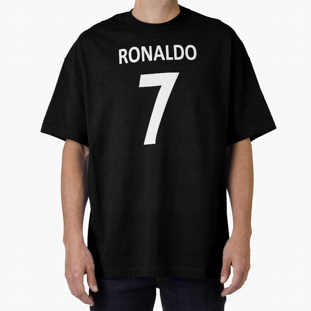 RONALDO NO.7 Oversized T-Shirt Show Your Stadium Side during Match Day Hype around FIFA World Cup 2026, Messi, CR7 and Mbappe, Argentina and Brazil, Goal Celebration Energy, Supporter Heritage, Football Icons and Worldwide Tournament Joy; Ideal for