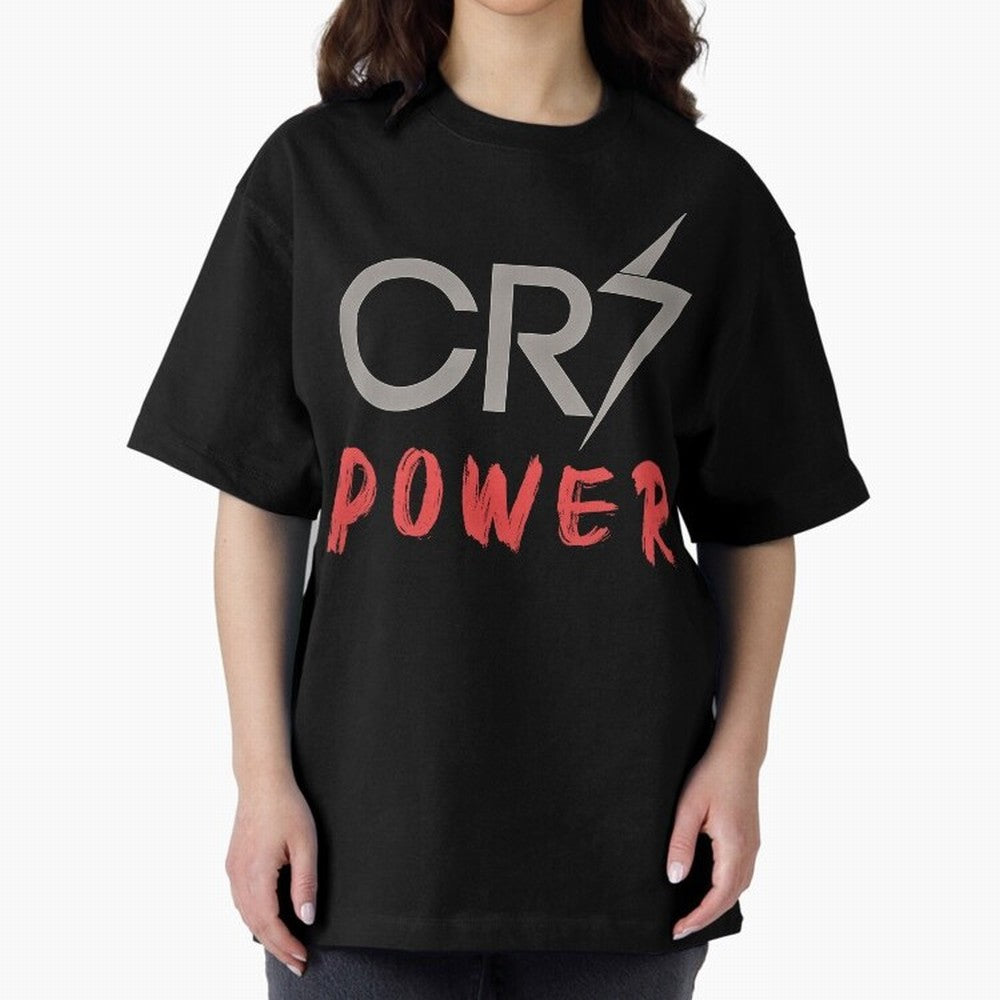 CR7 Power 2 Oversized T-Shirt Refresh the FIFA World Cup 2026 USA Canada Mexico Journey through Cristiano Ronaldo Highlights, Argentina and Brazil Pride, Football Festival Excitement, Trophy Ambitions, Country Rivalries and Star Player Buzz; Ideal