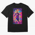 Lionel Messi Oversized T-Shirt Support the Legends of FIFA World Cup 2026 Spirit, Made for Argentina, France and Brazil, Neymar, Retro Football Energy, Iconic Rivalries, Trophy Chase Drama and Stadium Atmosphere; Great for Supporters Who Love