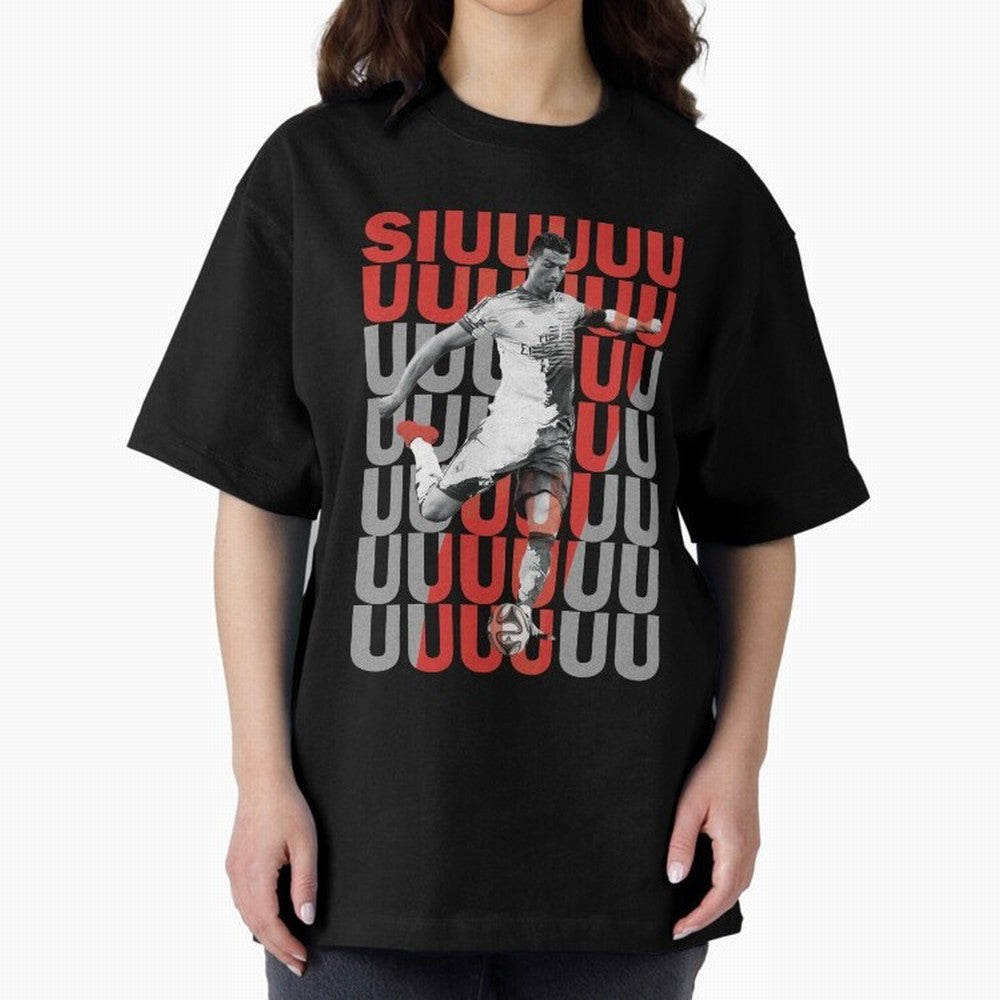 Siuuuuuu Cristiano Ronaldo Oversized T-Shirt Represent Fans Who Live for FIFA World Cup 2026 Group Stage Spirit, Filled with England, France and Netherlands, Cristiano Ronaldo, Tournament Hype, Historic Matchups, Family Viewing Parties and Global