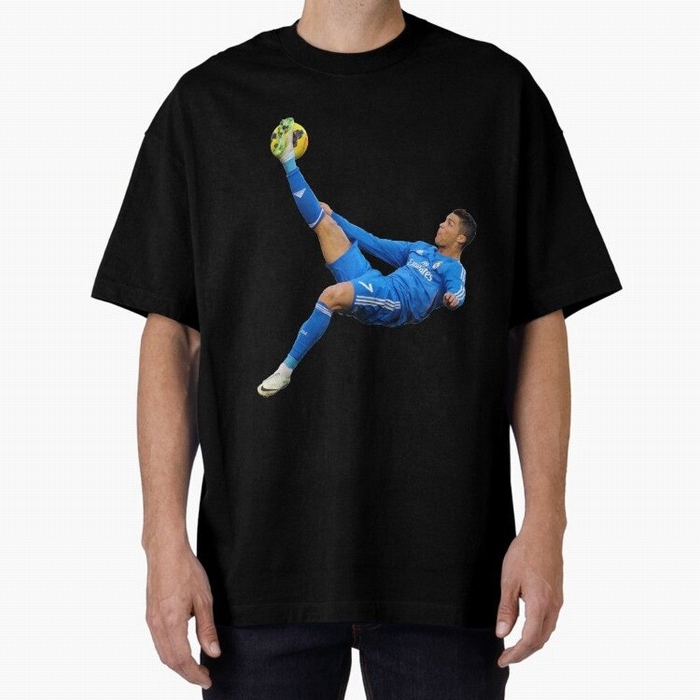 cristiano ronaldo Oversized T-Shirt Celebrate Classic Football Spirit in Match Day Hype around FIFA World Cup 2026, Haaland and Mbappe, France, Global Supporter Spirit, Legendary Goals, National Colors and Tournament Celebration; Ideal for