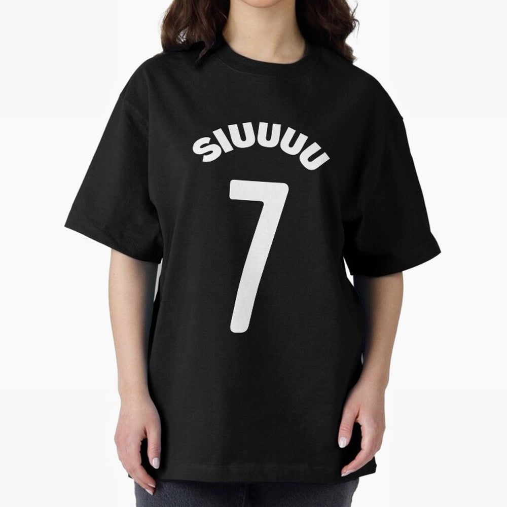 SIUUU Oversized T-Shirt Bring a Vintage Feel to the FIFA World Cup 2026 USA Canada Mexico Journey through Messi, CR7 and Mbappe Highlights, Germany Pride, Goal Celebration Energy, Supporter Heritage, Football Icons and Worldwide Tournament Joy;
