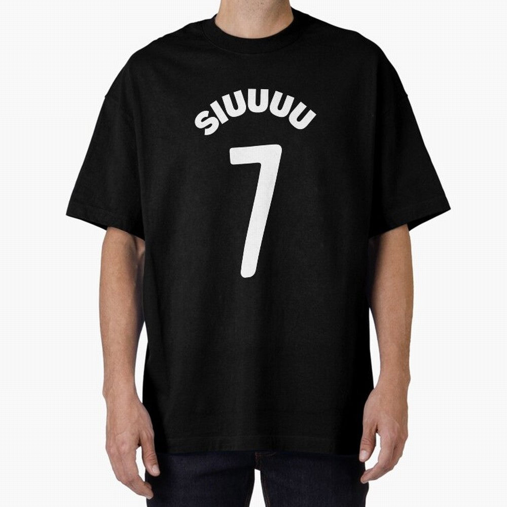 SIUUU Oversized T-Shirt Bring a Vintage Feel to the FIFA World Cup 2026 USA Canada Mexico Journey through Messi, CR7 and Mbappe Highlights, Germany Pride, Goal Celebration Energy, Supporter Heritage, Football Icons and Worldwide Tournament Joy;