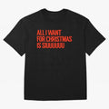 Cristiano Ronaldo - All I Want For Christmas Is Siuuuuuu Oversized T-Shirt Join the Countdown to FIFA World Cup 2026 USA Canada Mexico with Cristiano Ronaldo, Haaland and CR7, Brazil Energy, Game Day Rituals, Football Legends, Country Pride and the