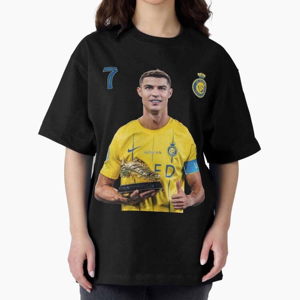 Cr7 cristiano ronaldo red black yellow blue milano real madid ronaldo cr ronaldo cristiano Portugal 7 9 united alnassr al nassr nassr al nassar hilal Oversized T-Shirt Remember Iconic Moments from FIFA World Cup 2026 for Fans of Haaland and Mbappe