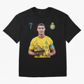 Cr7 cristiano ronaldo red black yellow blue milano real madid ronaldo cr ronaldo cristiano Portugal 7 9 united alnassr al nassr nassr al nassar hilal Oversized T-Shirt Remember Iconic Moments from FIFA World Cup 2026 for Fans of Haaland and Mbappe