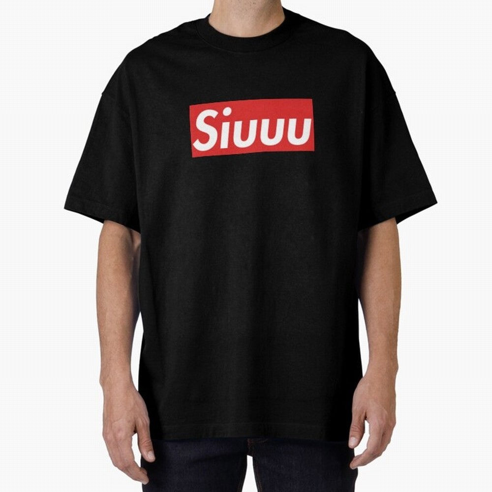 Siuu Oversized T-Shirt Feel International Energy from FIFA World Cup 2026 Group Stage Celebrating Mbappe, England and Germany Energy, Champion Mindset, Group Stage Buzz, Knockout Tension and Passionate Fan Culture; Perfect for Supporters Who Want
