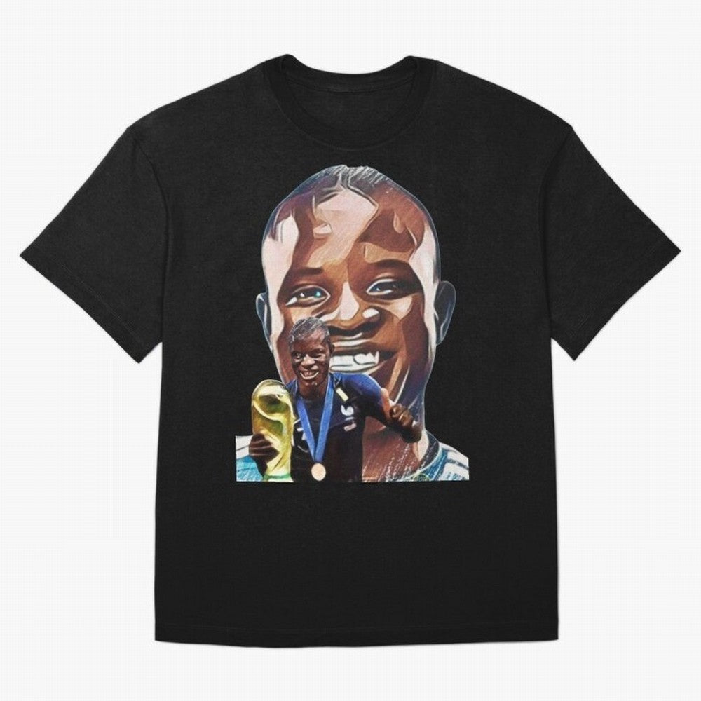 N'golo Kante Oversized T-Shirt Show Love for Legendary Goals in Global Football Passion for FIFA World Cup 2026 USA Canada Mexico, Centered on CR7, France, Vintage Soccer Flavor, Modern Football Stars, National Flags and Final Night Emotion; Ideal