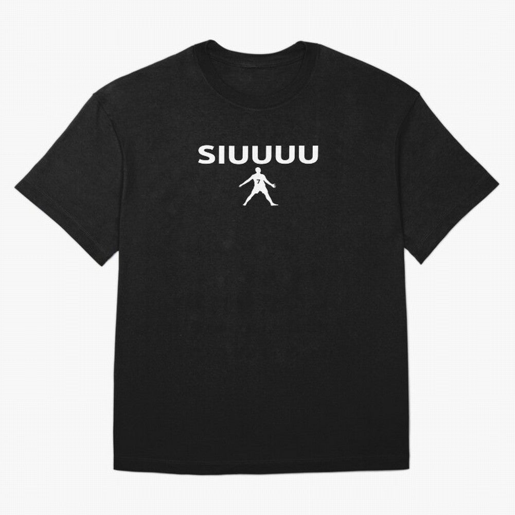 Siuuu Oversized T-Shirt Capture Stadium Memories from FIFA World Cup 2026 USA Canada Mexico Spirit, with England, Messi, CR7 and Mbappe, Sports Nostalgia, International Competition, Famous Players and Unforgettable Victories; Ideal for Passionate