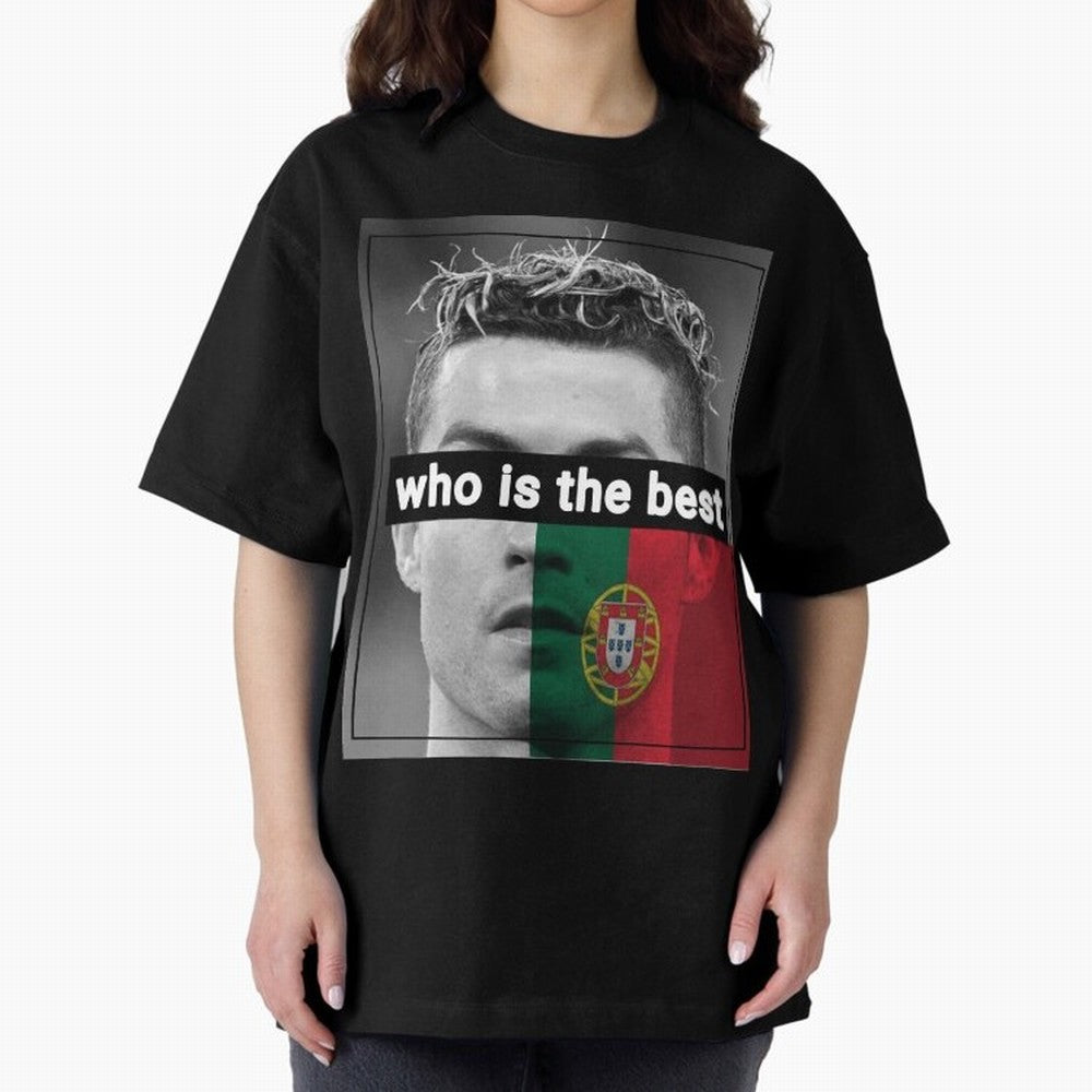 ronaldo Oversized T-Shirt Fuel FIFA World Cup 2026 Spirit, with Netherlands, Haaland and Mbappe, Supporter Pride, Iconic Celebrations, Legendary Names and Global Match Day Energy; Ideal for Football Dads, Football Moms, Friends, Collectors and Fans