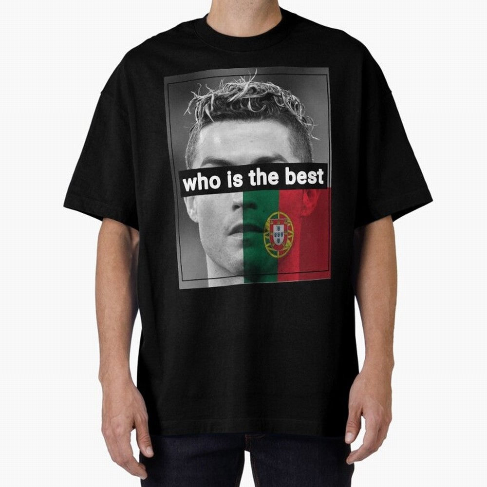 ronaldo Oversized T-Shirt Fuel FIFA World Cup 2026 Spirit, with Netherlands, Haaland and Mbappe, Supporter Pride, Iconic Celebrations, Legendary Names and Global Match Day Energy; Ideal for Football Dads, Football Moms, Friends, Collectors and Fans