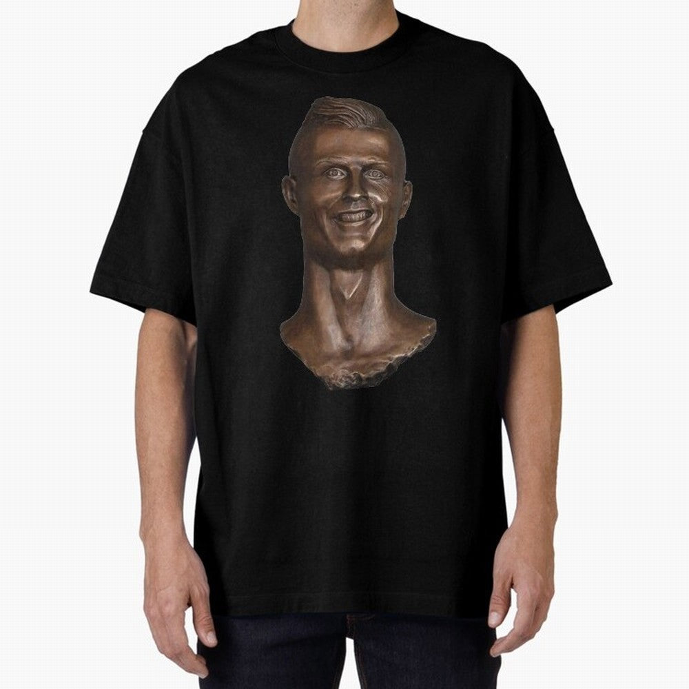 Cristiano Ronaldo Bust Scary Oversized T-Shirt Back the Journey through FIFA World Cup 2026 USA Canada Mexico Capturing Mbappe and Neymar, Portugal Energy, Tournament Hype, Historic Matchups, Family Viewing Parties and Global Sports Pride; Made for